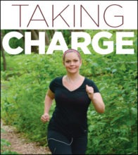 Taking Charge - photo of breast cancer survivor going for a jog