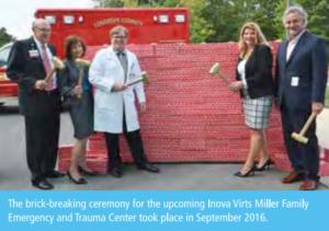 officials and family members at the new ER opening ceremony