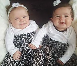 photo of twin babies