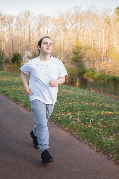 patient running after rehab