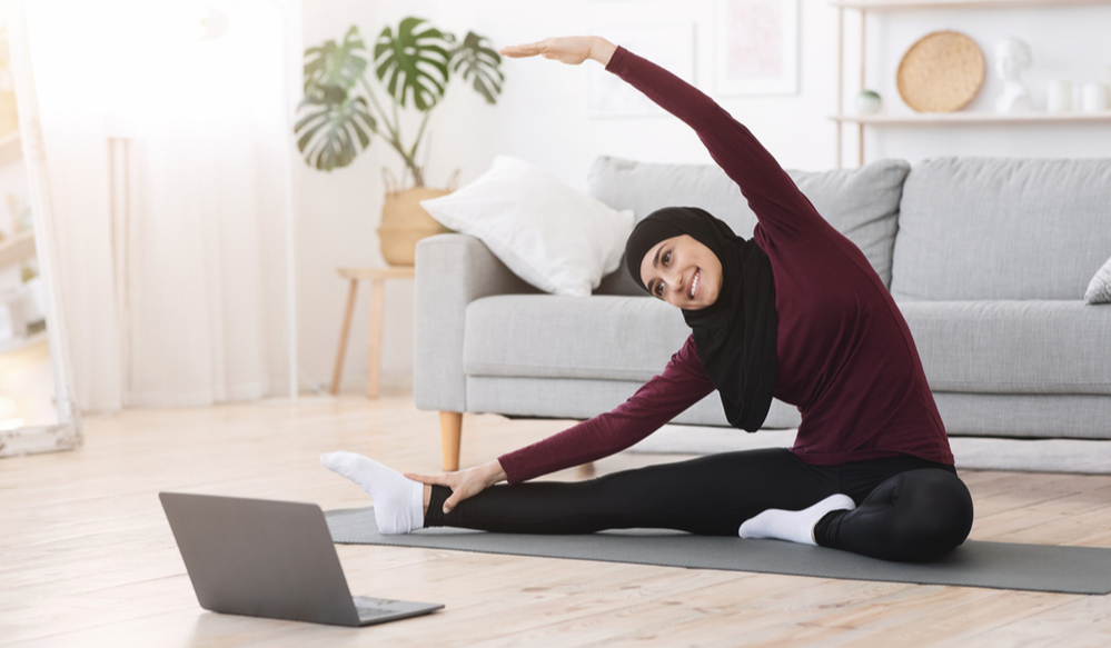 Yoga Arabic woman